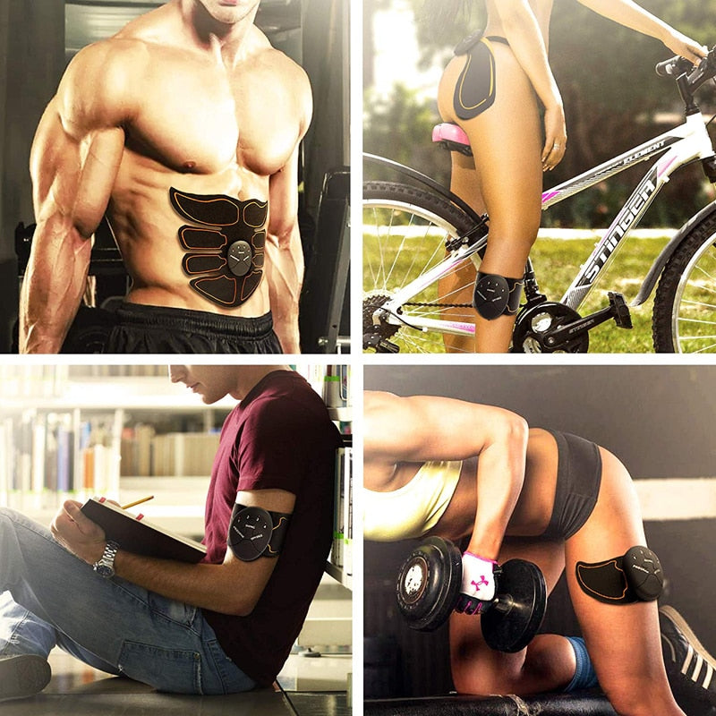 Abdominal  Muscle trainer and Stimulator with Belt Muscle Toner,Body Muscle Fitness Trainer For Abdomen,Arm and Leg