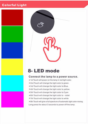 3D Light LED Visual Illusion Lamp.