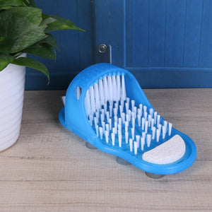 Bath Shower with Feet Massage Slippers and Stone Foot Scrubber which Removes Dead Skin on Foot .