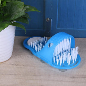 Bath Shower with Feet Massage Slippers and Stone Foot Scrubber which Removes Dead Skin on Foot .