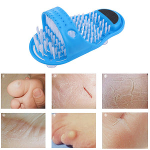 Bath Shower with Feet Massage Slippers and Stone Foot Scrubber which Removes Dead Skin on Foot .