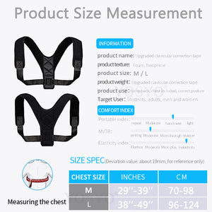 Medical Clavicle Posture Corrector with Back Support Brace Shoulder Corrector