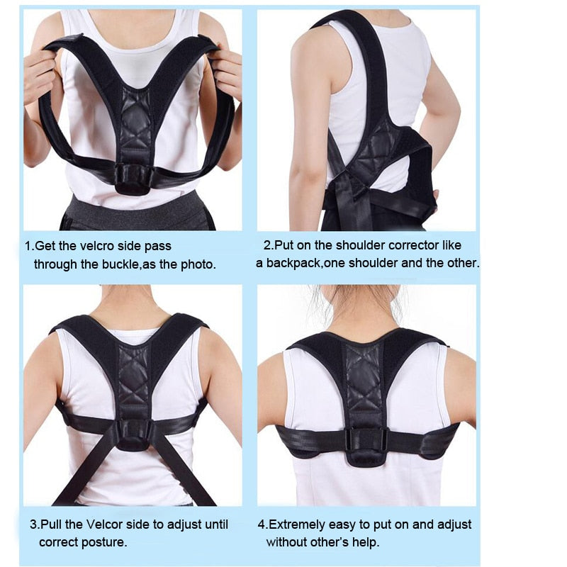 Medical Clavicle Posture Corrector with Back Support Brace Shoulder Corrector