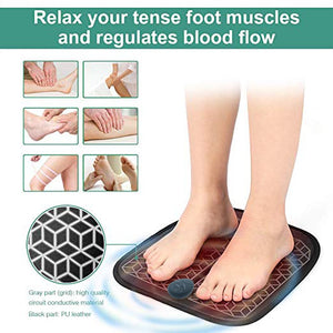 Electric Foot Massage with  Wireless Vibrator for Feet Muscle Stimulation.