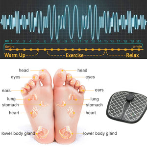 Electric Foot Massage with  Wireless Vibrator for Feet Muscle Stimulation.