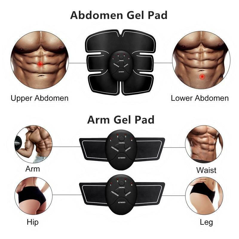 Abdominal  Muscle trainer and Stimulator with Belt Muscle Toner,Body Muscle Fitness Trainer For Abdomen,Arm and Leg