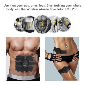 Abdominal  Muscle trainer and Stimulator with Belt Muscle Toner,Body Muscle Fitness Trainer For Abdomen,Arm and Leg
