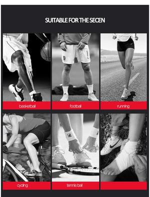 Elastic Ankle Support  Brace with Fitness Adjustable Compression Protectors