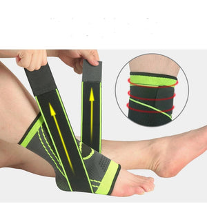 Pressurized Ankle Support, Brace Protector with Strap  Elastic Belt.