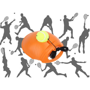 Self Training Tennis Ball Tool with Baseboard Sparring Device