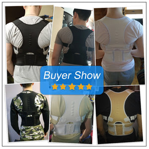 Magnetic Therapy Posture Corrector with Brace Shoulder Back Support Belt.