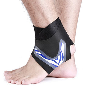 Elastic Ankle Support  Brace with Fitness Adjustable Compression Protectors
