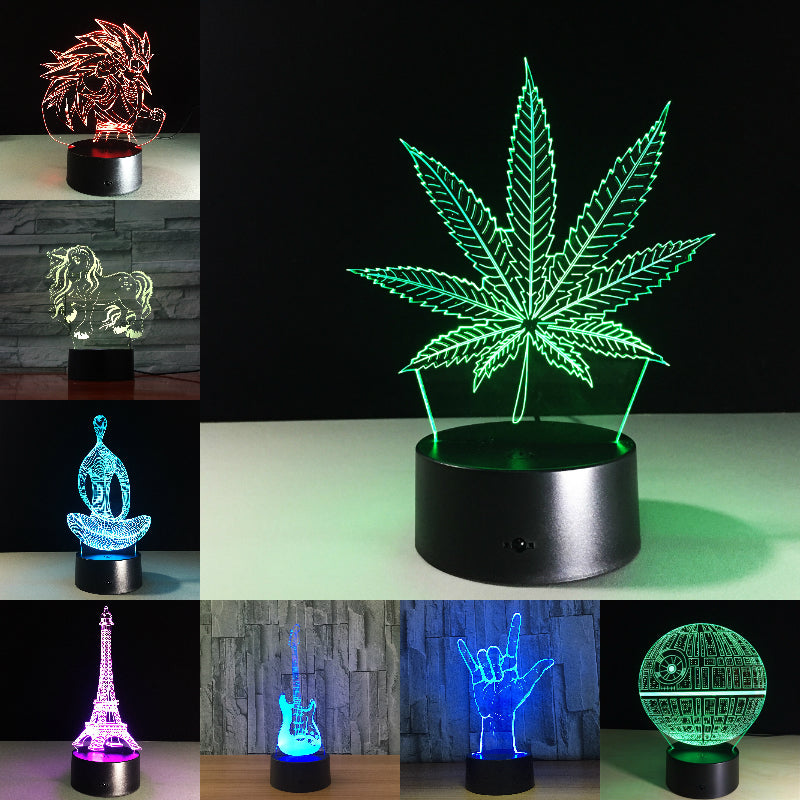 3D Light LED Visual Illusion Lamp.