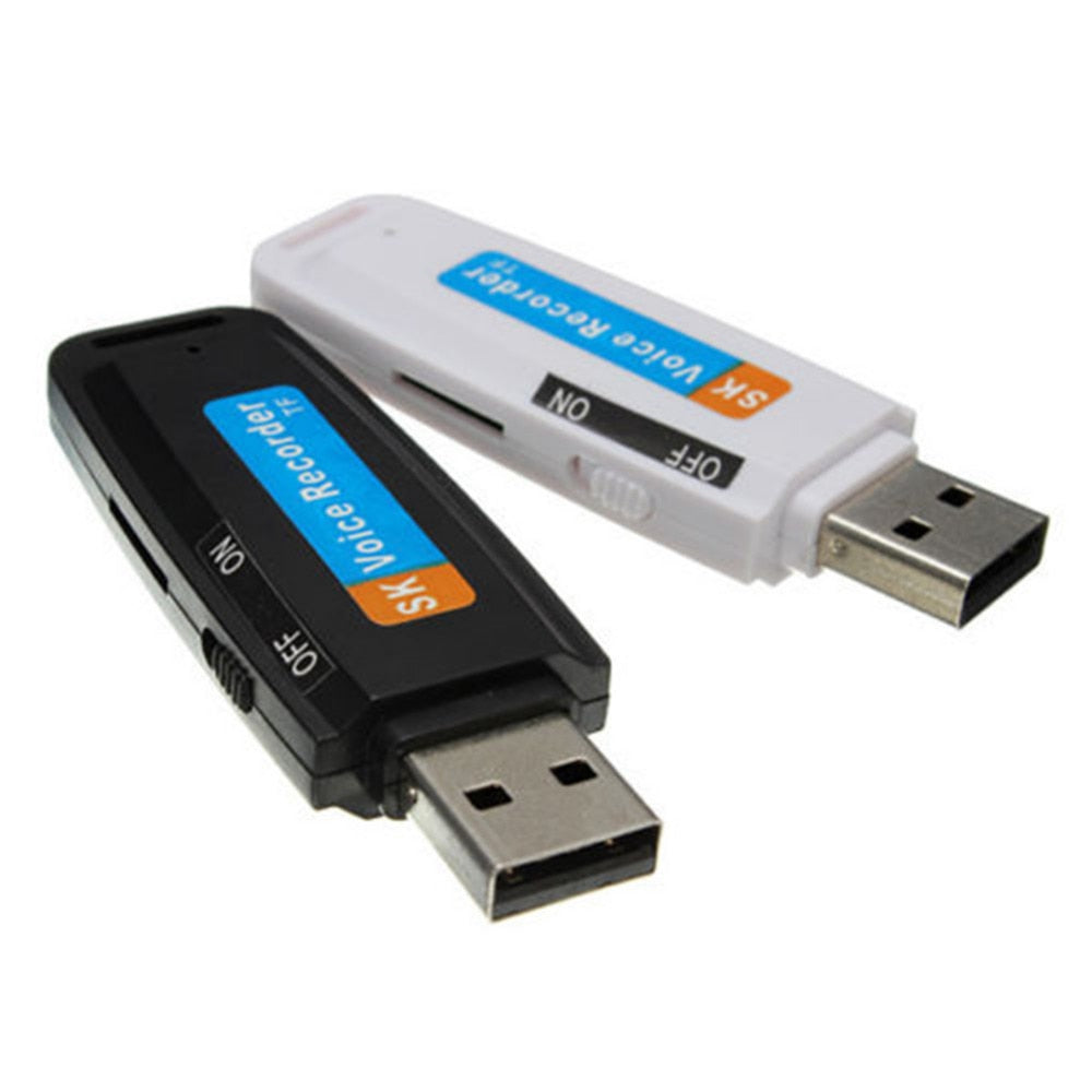U-Disk Digital Audio Voice Recorder,charger with USB Flash Drive up to 32GB Micro SD