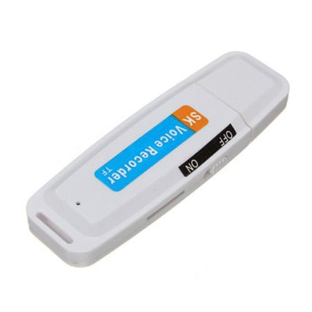 U-Disk Digital Audio Voice Recorder,charger with USB Flash Drive up to 32GB Micro SD