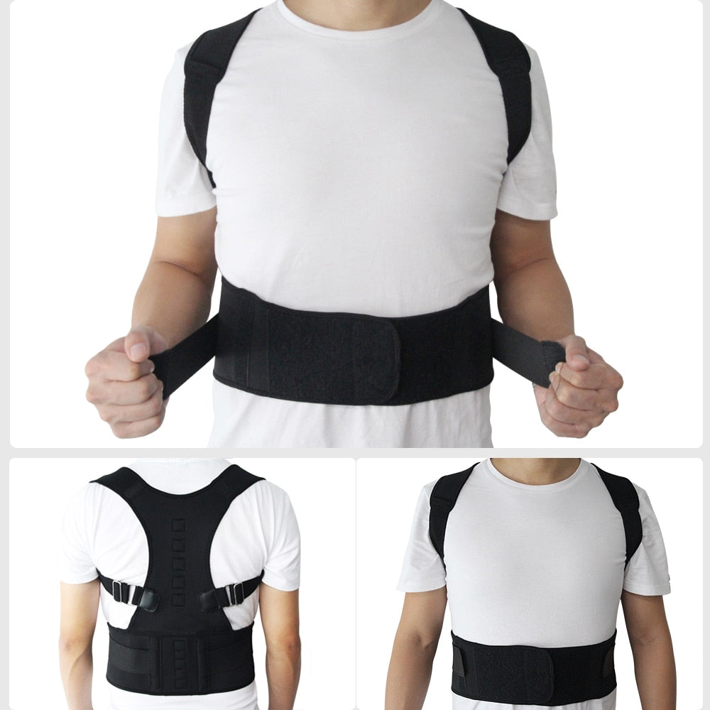 Magnetic Therapy Posture Corrector with Brace Shoulder Back Support Belt.