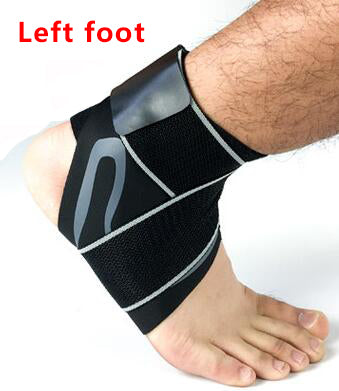 Elastic Ankle Support  Brace with Fitness Adjustable Compression Protectors